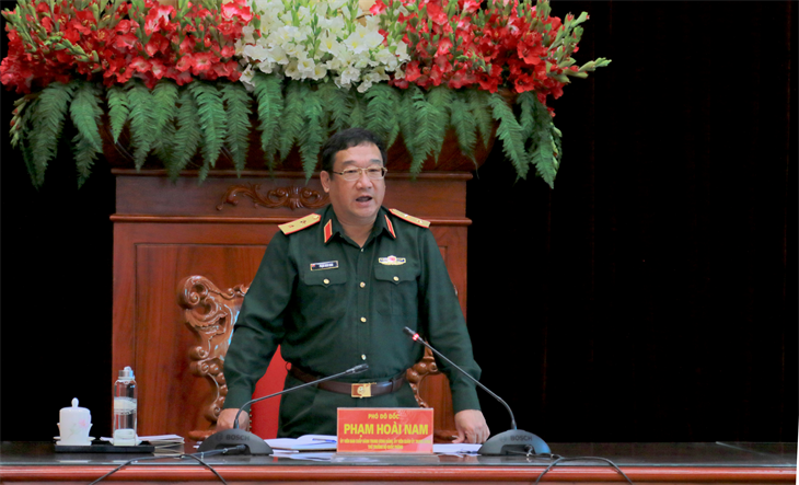 Phó Đô đốc Phạm Hoài Nam, Ủy viên Trung ương Đảng, Ủy viên Quân ủy Trung ương, Thứ trưởng Bộ Quốc phòng. 