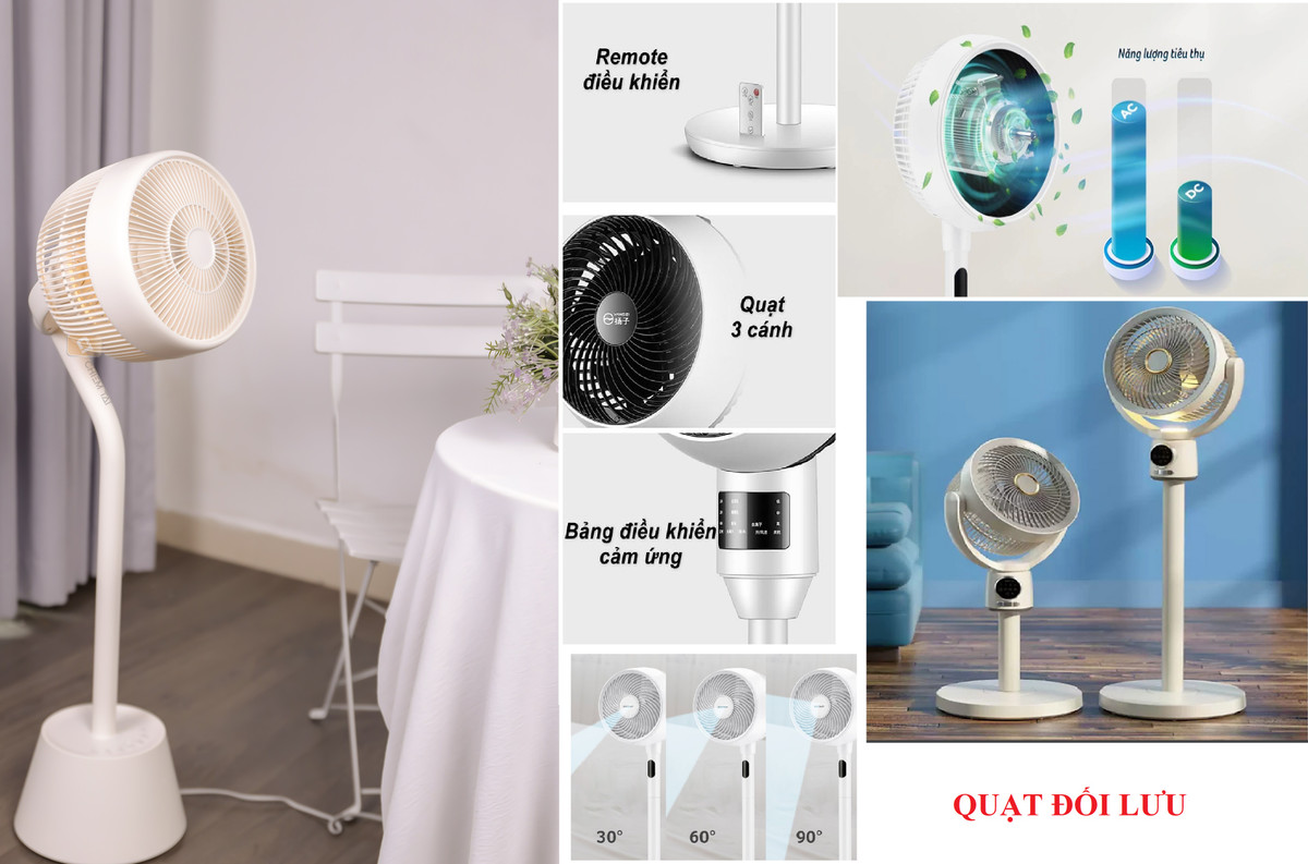 Quat doi luu khong khi “len ngoi” mua nong, chon dong nao phu hop?