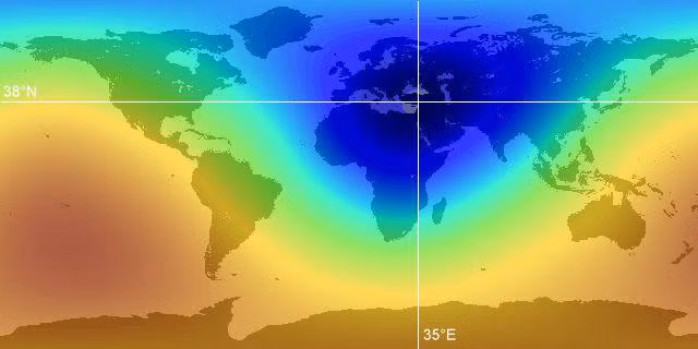 Điều này có nghĩa là quần thể kim tự tháp Giza nằm ở vị trí trung tâm lục địa trên Trái Đất.