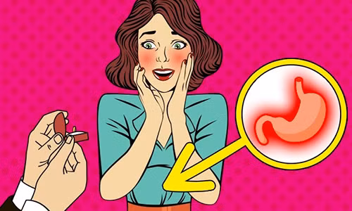 Sự thật là khi chúng ta đỏ mặt vì xấu hổ hay vì đang thả mình theo cảm xúc yêu đương, chất nhầy trong dạ dày của con người sẽ chuyển sang màu đỏ.