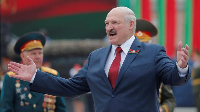 Hồi cuối tháng 7/2020, Tổng thống Belarus Alexander Lukashenko thông báo ông bị nhiễm COVID-19 nhưng không có triệu chứng và đã hồi phục. Ảnh: Reuters.
