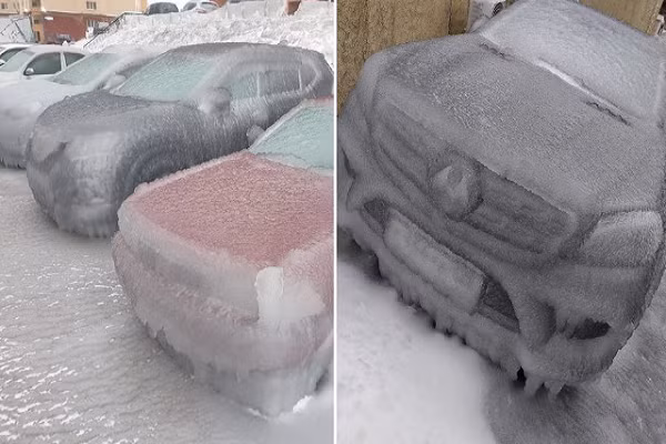 Toan canh nuoc Nga chim trong mua dong lanh gia