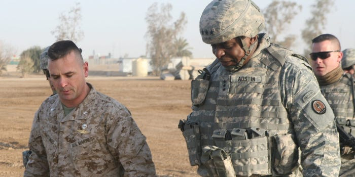 Trước khi được giao nhiệm vụ tại CENTCOM, ông Austin từng là Phó Tham mưu trưởng thứ 33 của Quân đội Mỹ, trong khoảng thời gian từ ngày 31/1/2012 đến ngày 8/3/2013. Ảnh: Business Insider.