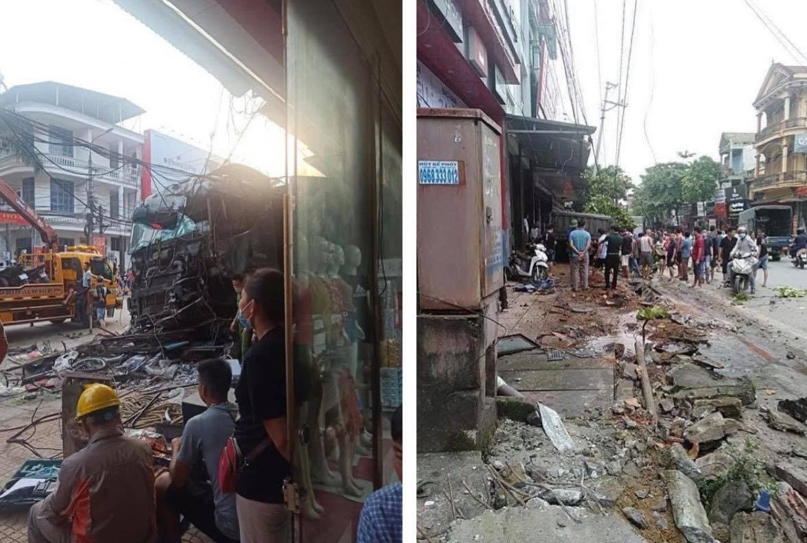 "Đây là tốc độ lớn nhất mà chiếc xe đạt được vào thời điểm gây tai nạn. So với tốc độ tối đa mà xe đầu kéo di chuyển trong khu vực dân cư là 50 km/h, thì lái xe Pháp không vi phạm tốc độ theo quy định của pháp luật" - thiếu tá Thăng nói.