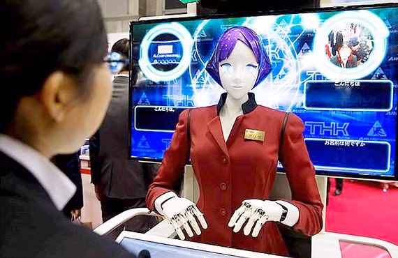 Nhat Ban trien khai robot don khach tai ga dien ngam Tokyo