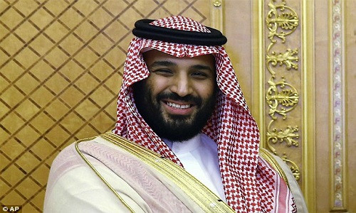 Thái tử kế vị Mohammed bin Salman. Ảnh: AP.