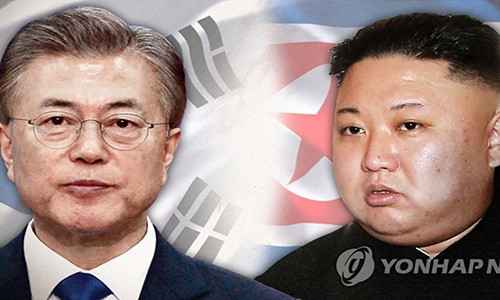 Tổng thống Hàn Quốc Moon Jae-in hoan nghênh đề xuất đàm phán của nhà lãnh đạo Triều Tiên Kim Jong-un. Ảnh: Yonhap