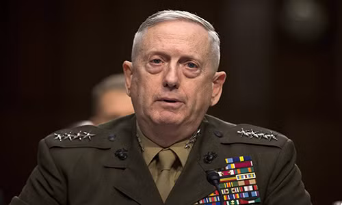 Bộ trưởng Quốc phòng Mỹ James Mattis. Ảnh: AP.