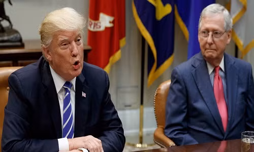 Tổng thống Trump kỷ niệm một năm cầm quyền bằng lần đóng cửa chính phủ thứ 18. Ảnh: AP