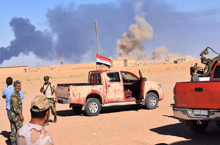 Tại Homs, Quân đội Syria đã đập tan cuộc tấn công quy mô lớn của khủng bố ở phía bắc tỉnh, gây tổn thất nặng nề cho bọn chúng. Ảnh: FNA.