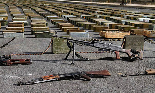 Theo hãng thông tấn SANA, vụ tịch thu kho vũ khí khủng của phiến quân HTS ở Damascus diễn ra vào ngày 21/1. (Nguồn ảnh: FARS)