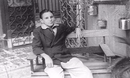 Fidel Castro thời thanh niên.