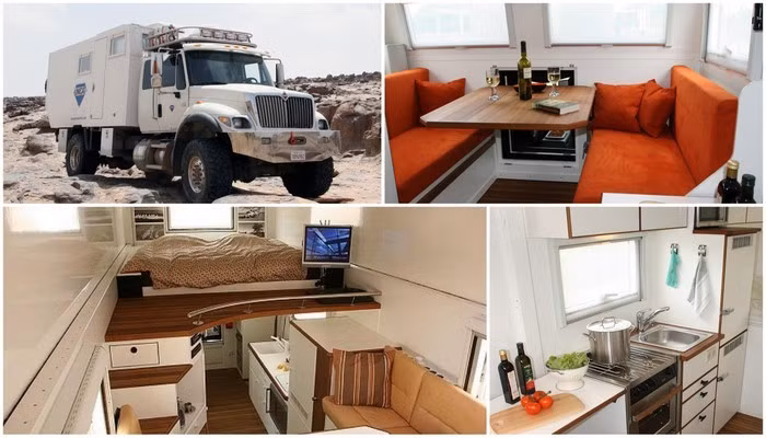 UNICAT Amerigo International – 500.000 USD. Thoạt nhìn chiếc xe này tương tự như loại xe tải chở rác. Tuy nhiên khi vào bên trong, bạn sẽ giật mình bởi nội thất xa hoa. Chiếc xe trị giá nửa triệu USD này là một motorhome hầm hố nhất trên thị trường.