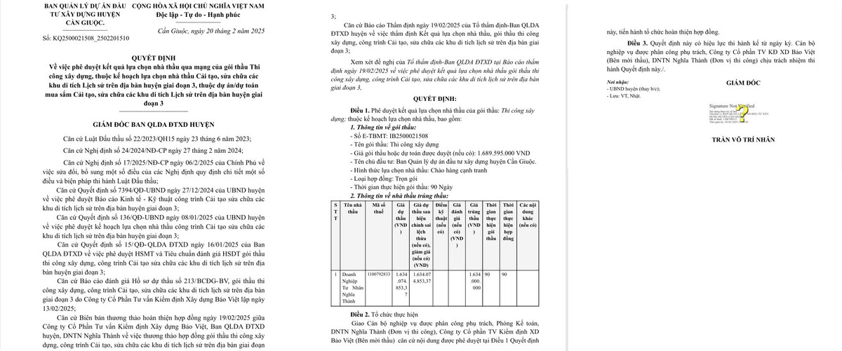 Long An: DNTN Nghia Thanh sua chua cac di tich lich su tren dia ban huyen Can Giuoc