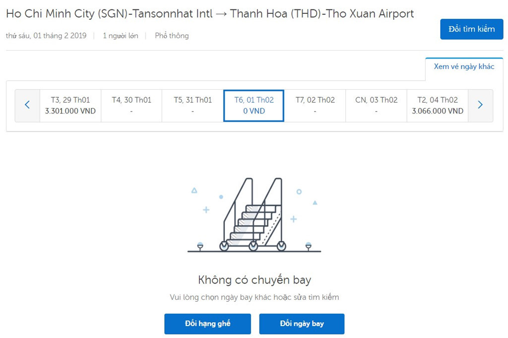 Chi con ve may bay ngay 29, 30 Tet tu Sai Gon di mien Trung