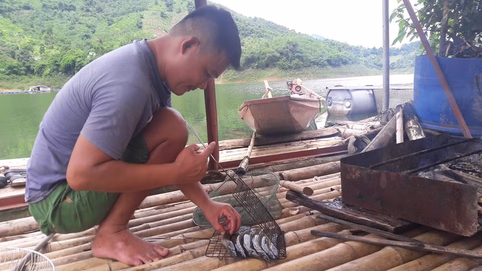 Người nông dân ở phường Bình Thanh, TP. Hòa Bình nuôi chạch chấu. Mỗi kg chạch chấu có giá cả triệu đồng.