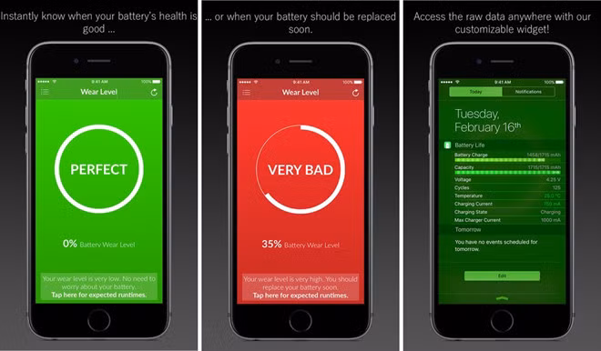 Tải Battery hoặc Battery HD+ từ App Store để kiểm tra tình trạng pin. Ảnh: Wccftech.
