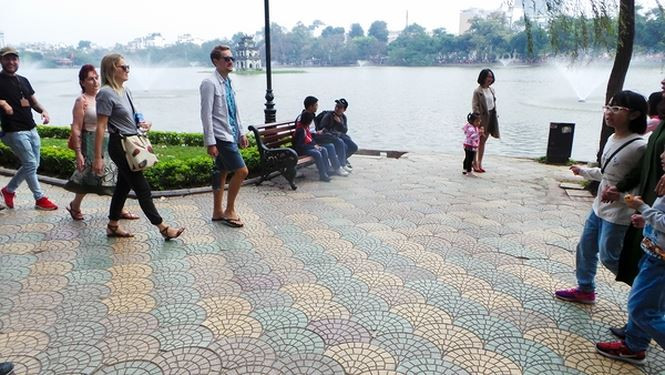 Ngoài hình khối cạnh đa giác đều, còn có loại gạch hình quạt với nhiều màu sắc đa dạng.