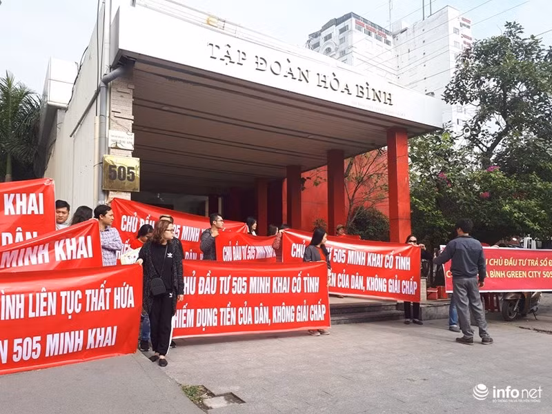 O 3 nam chua co “so do”, cu dan Hoa Binh Green City 