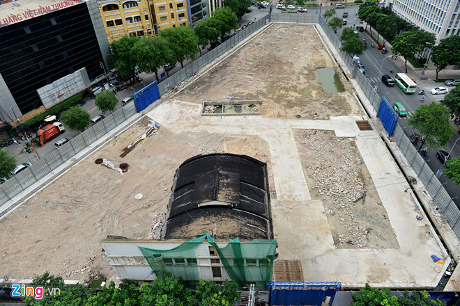 Cận cảnh khu đất vàng tại số 2-4-6 Hai Bà Trưng (phường Bến Nghé, quận 1, TP.HCM). Ảnh: Lê Quân.