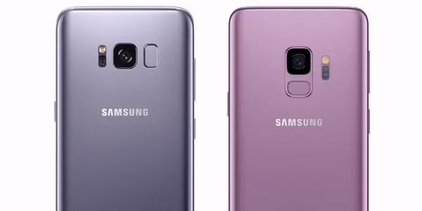 Galaxy S8 (bên trái) và Galaxy S9 mới (bên phải).