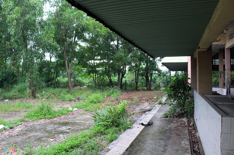 Xung quanh chợ là các bãi cỏ hoang, mọc um tùm, ít được dọn dẹp. Một tiểu thương trước chợ cho hay việc xuống cấp và bỏ hoang của ngôi chợ khiến an ninh không được đảm bảo. Bà nói từng thấy một số kim tiêm ở khu vực bãi cỏ này và trong các sạp hàng bị hư hỏng.