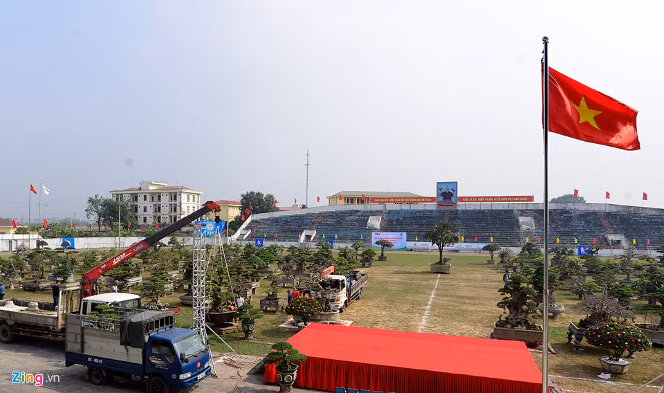 Triển lãm cây, sinh vật cảnh huyện Phúc Thọ (Hà Nội) có sự tham dự của nhiều nghệ nhân cùng hàng trăm cây cảnh đến từ mọi miền cả nước.