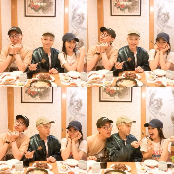 Gia đình Hoa dâm bụt là 1 trong những nhóm bạn thân "lầy lội" của showbiz Việt.