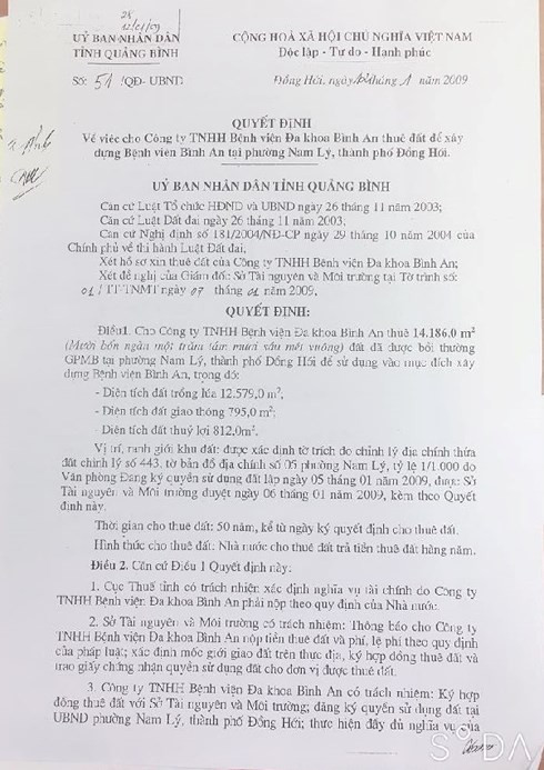 Quang Binh: Du an 1.600 ti tren dat 