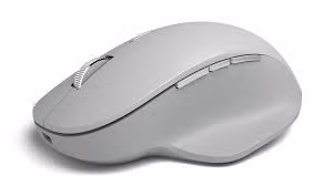 Surface Percision Mouse Có ba nút bấm ở mỗi bên thân. Nguồn: Microsoft.