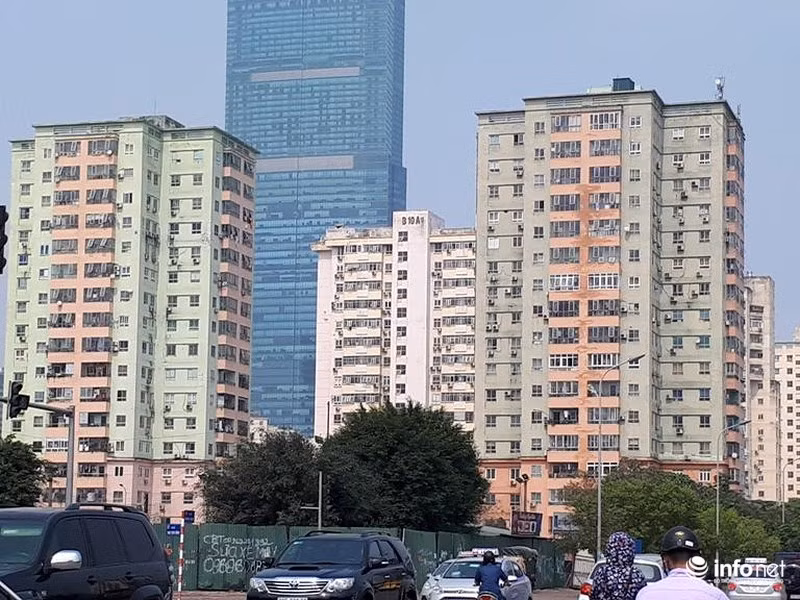 Khu tái định cư Nam Trung Yên (Cầu Giấy, Hà Nội) đã được tiến hành tu sửa nhiều lần...