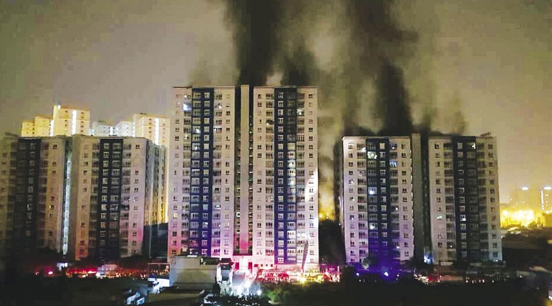 Sau sự cố cháy Caria, dân chung cư lo sợ.