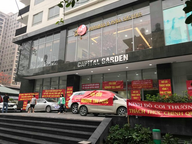 Cư dân bức xúc vì PCCC.