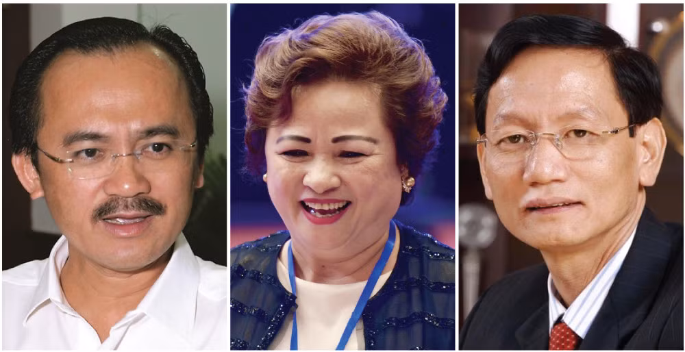 Ông Võ Quốc Thắng, bà Nguyễn Thị Nga và ông Vũ Văn Tiền là các đại gia đã quyết định từ nhiệm vị trí Chủ tịch HĐQT ngân hàng.Các đại gia ưu tiên ngân hàng?