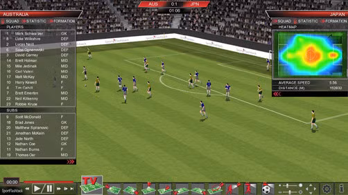 Năm 2010 - Trình chiếu thời gian thực: Trước năm 2010, webcast thời gian thực của môn bóng đá chỉ hiển thị các tình huống chính như cú sút, phạm lỗi, thay người, đá phạt... Nhưng đến 2010, công nghệ này đã cho phép người hâm mộ trải nghiệm toàn bộ trận đấu dưới góc nhìn 3D trong thời gian thực. Ngoài ra SportFlashback bổ sung thêm môn bóng rổ với nhiều góc máy đẹp mắt. Bên cạnh đó ứng dụng này còn cung cấp các động tác kỹ thuật, mô tả chính xác hơn chuyển động của vận động viên.