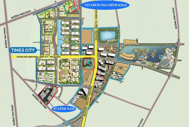 Tuyến đường Minh Khai-Vĩnh Tuy-Yên Duyên chỉ dài 1,65km với kinh phí gần 1.400 tỷ đồng.