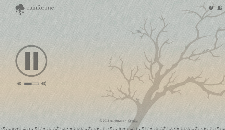 6. Nghe tiếng mưa rơi Nếu đã quá mệt mỏi với cuộc sống thường ngày, bạn hãy thử thư giãn và hòa mình vào thiên nhiên bằng cách truy cập trang web độc đáo này để nghe tiếng mưa rơi. 