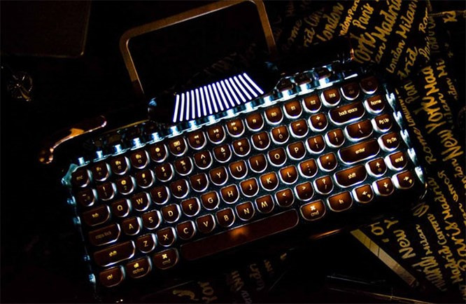 Mô hình màu trắng có thể trông đẹp hơn trong bóng tối với các phím có đèn bên dưới.