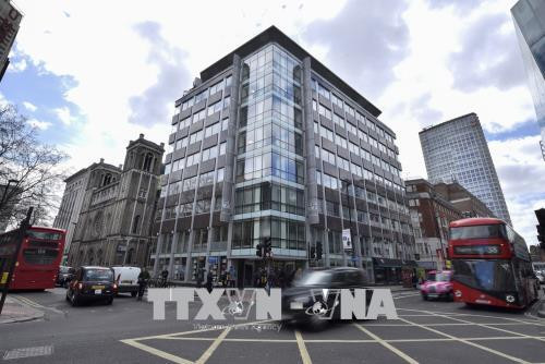 Trụ sở Công ty phân tích dữ liệu Cambridge Analytica ở London (Anh). Ảnh: THX/TTXVN.