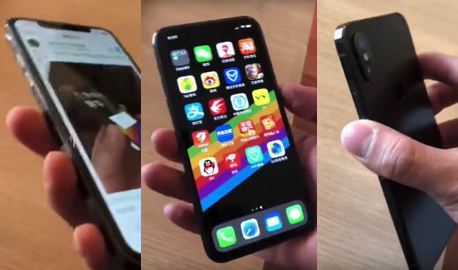 Mẫu điện thoại nghi là iPhone SE 2 có thiết kế tai thỏ như iPhone X.