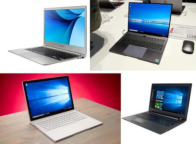 Trên thị trường hiện nay, nhiều máy tính xách tay của Huawei, HP, Samsung, Microsoft và Lenovo đã cung cấp những tính năng như màn hình cảm ứng, trackpads đa tác vụ.