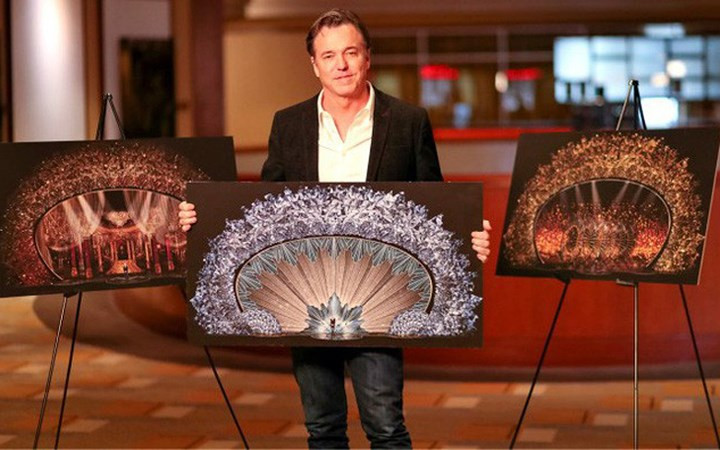 Nhà thiết kế Derek McLane và bản thiết kế sân khấu cho Oscar 2018. Ảnh: Getty Images.