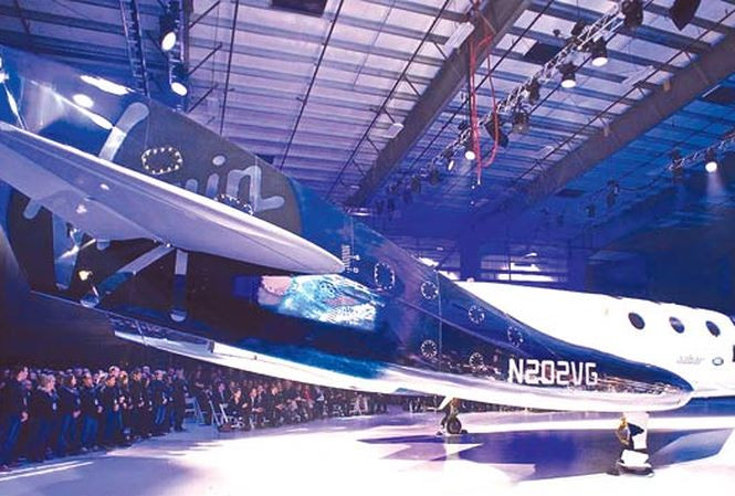 Phi thuyền SpaceShipTwo VSS Unity của Virgin Galactic. Ảnh: wikipedia.
