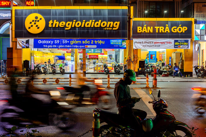 Một cửa hàng TGDĐ tại TP.HCM. Ảnh: Bloomberg.