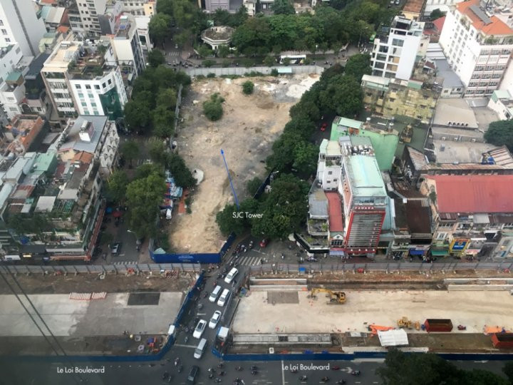 Dự án tháp SJC nằm trên lô "đất vàng" 4 mặt tiền.