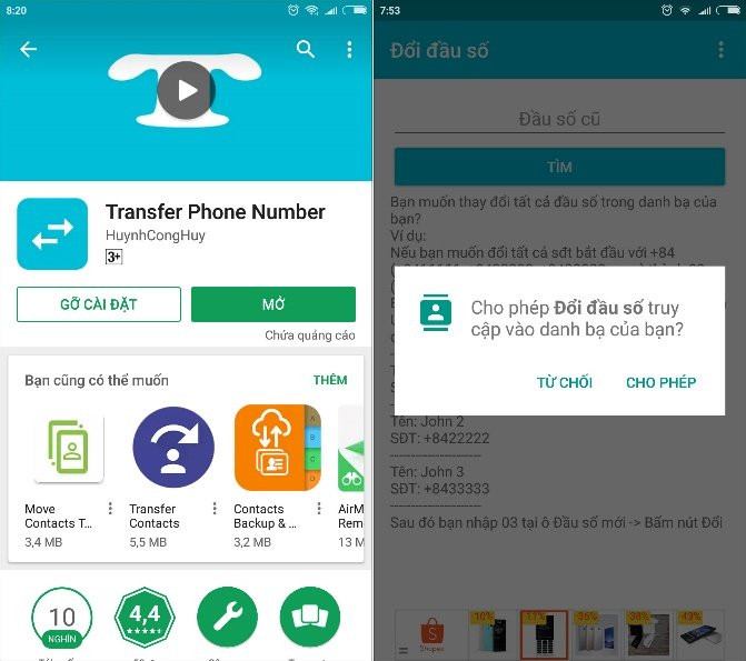 Cach chuyen danh ba dien thoai 11 so ve 10 so tren Android va iOS