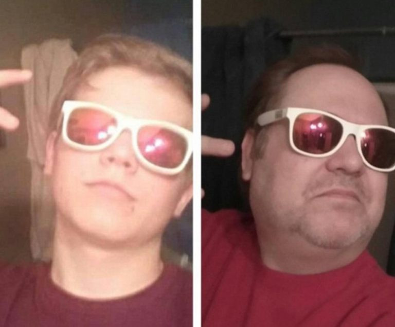 Bố và con trai, ai ngầu hơn?