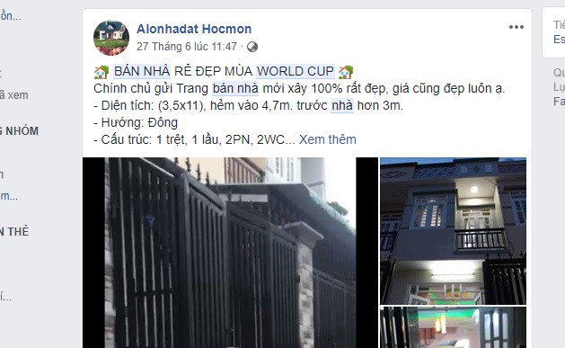 Rao bán nhan nhản trên mạng xã hội.