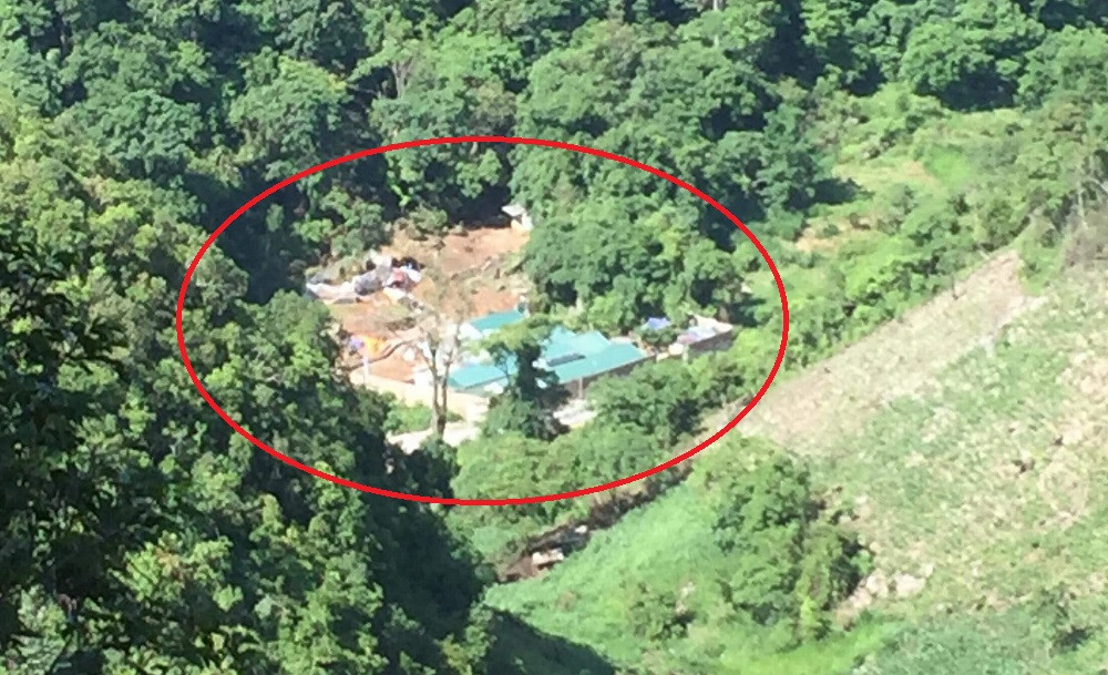 Nhà của trùm ma túy Nguyễn Thanh Tuân. Ảnh: Công an cung cấp.