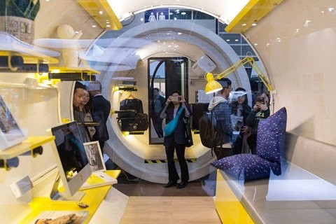 Căn nhà được trưng bày tại triển lãm đã thu hút sự chú ý của nhiều người.